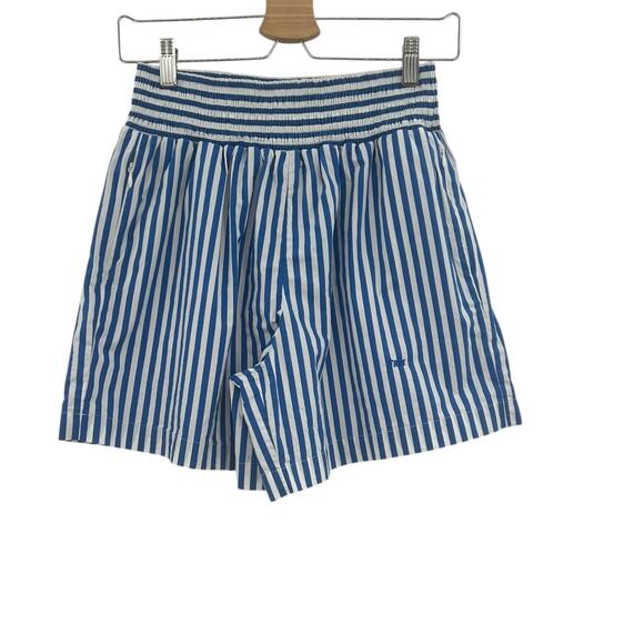 Frame Striped‎ Organic Cotton Boxer Shorts Blue White Size Medium